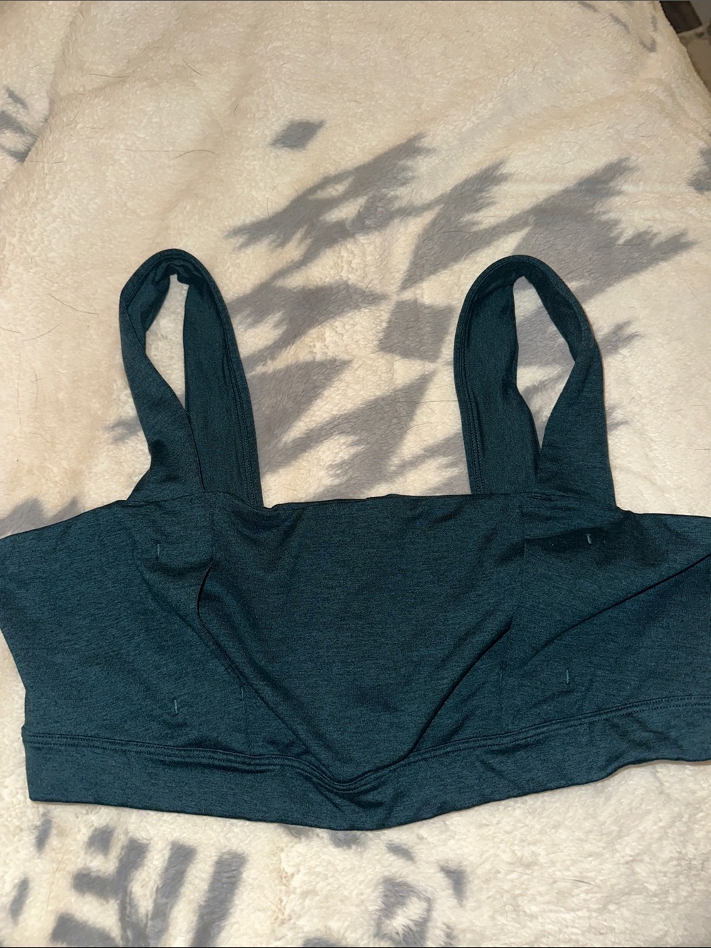 Maternity breastfeeding sports bra teal